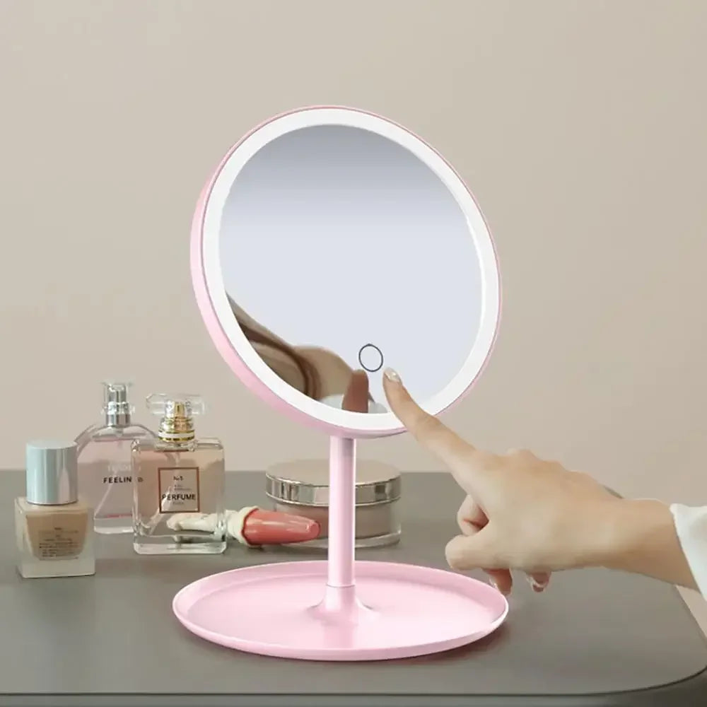 Miroir de maquillage avec lumière